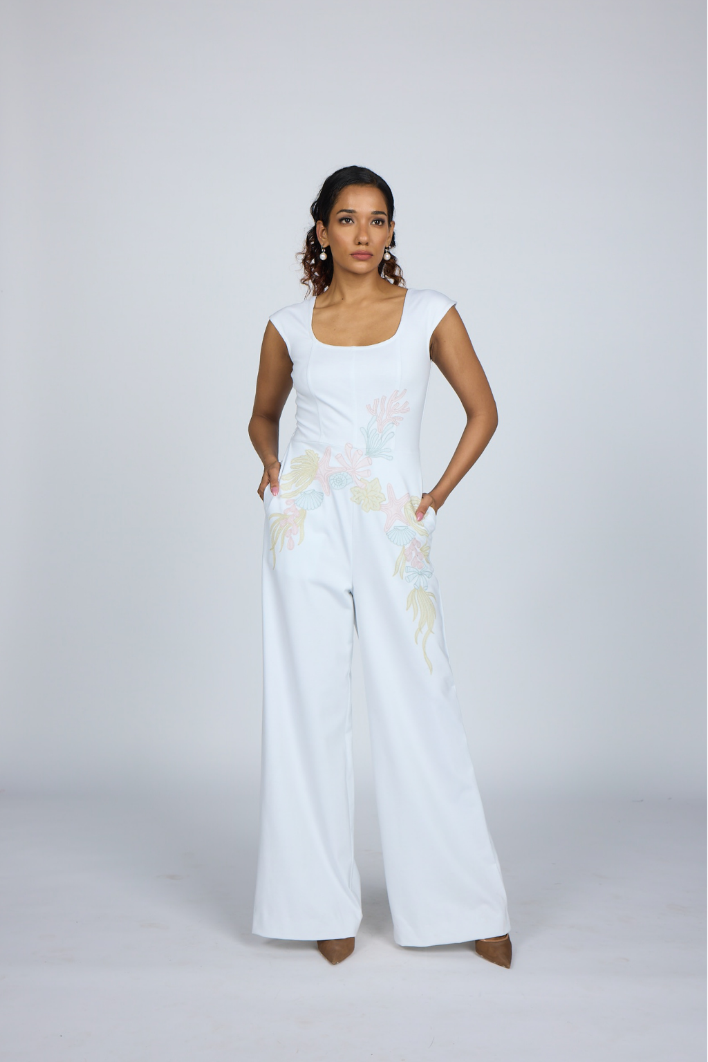 SQUARE NECK JUMPSUIT