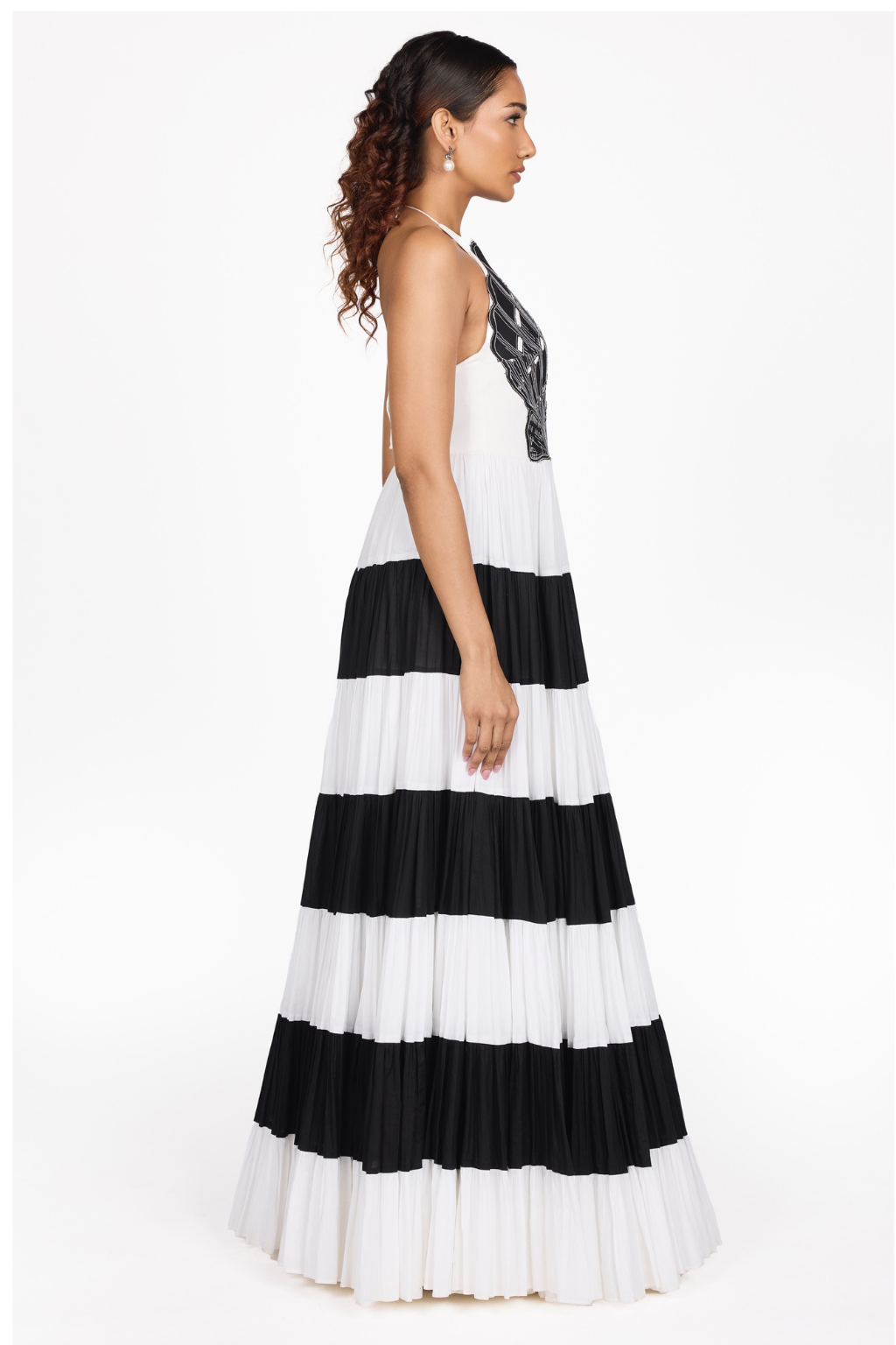 SHELL EMBELLISHED GOWN