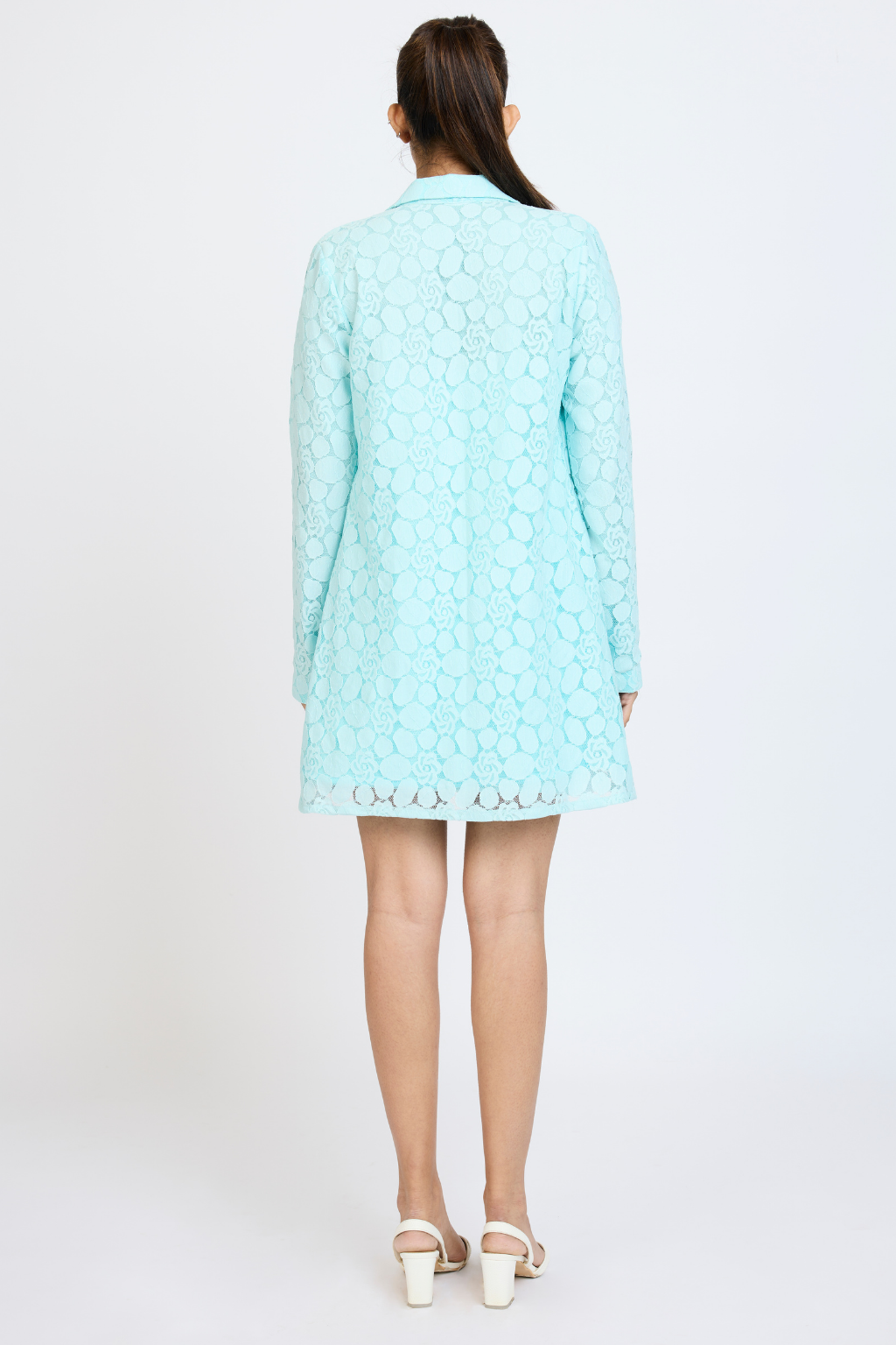 BUTTON FRONT LACE JACKET