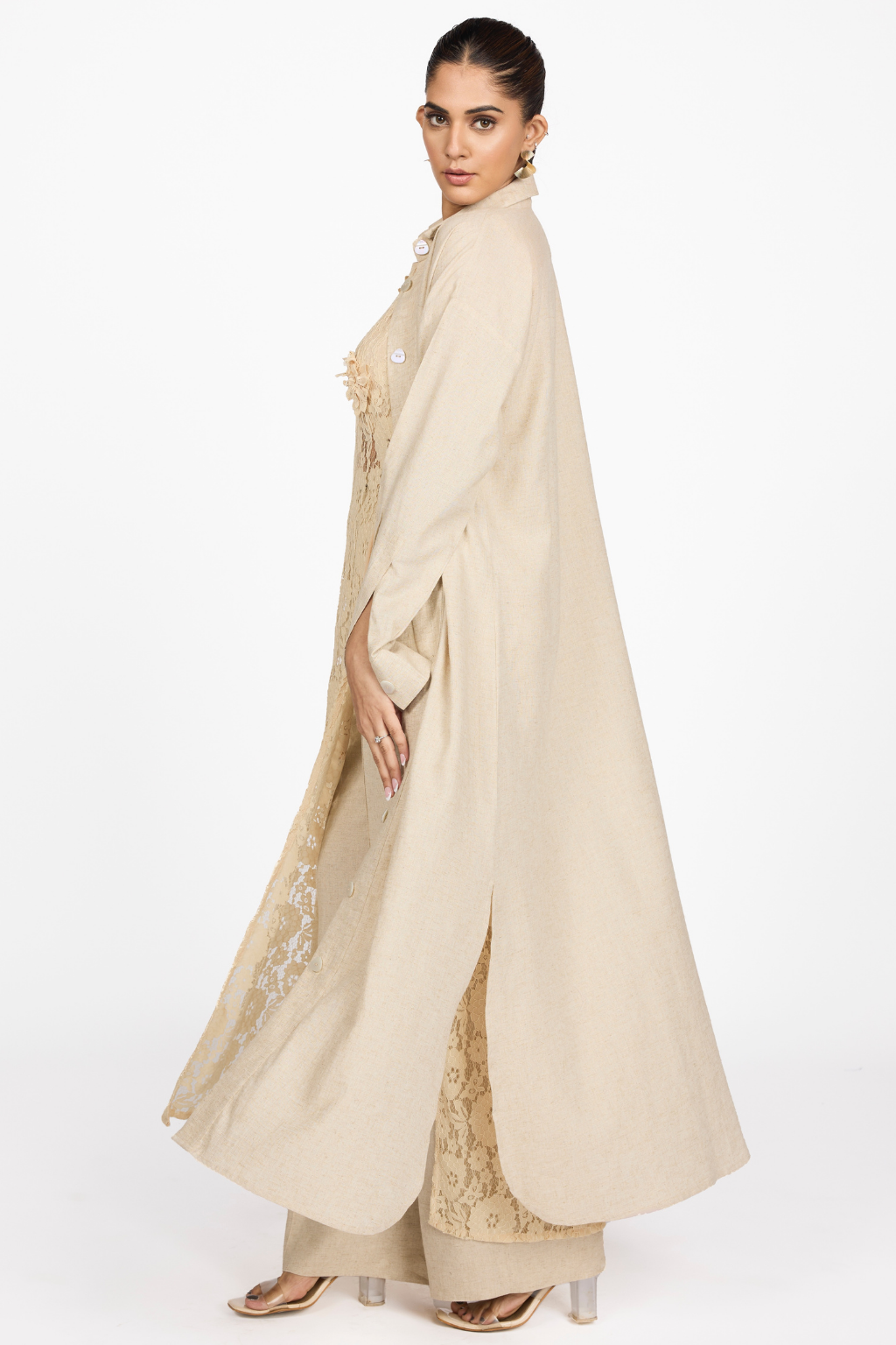 LYOCELL LONGLINE SHIRT