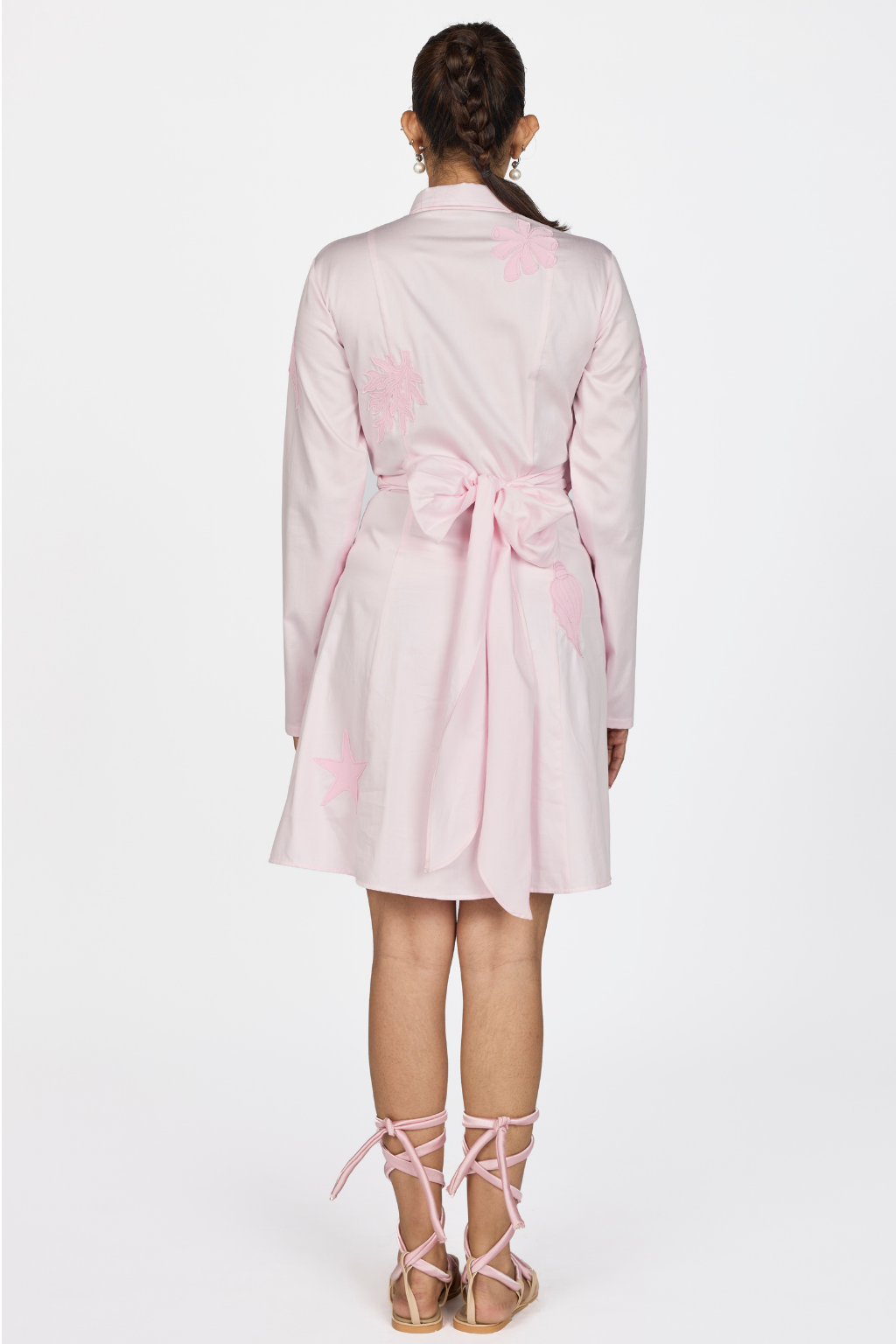 PINK SHIRT DRESS