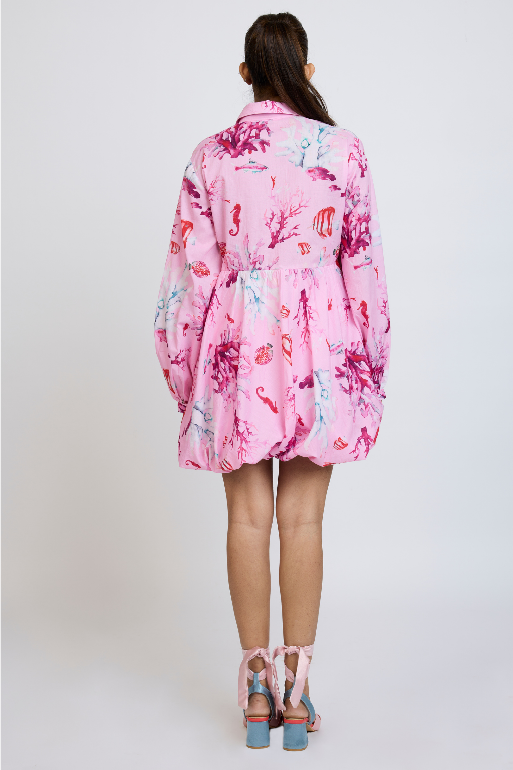 PRINTED SHIRT DRESS