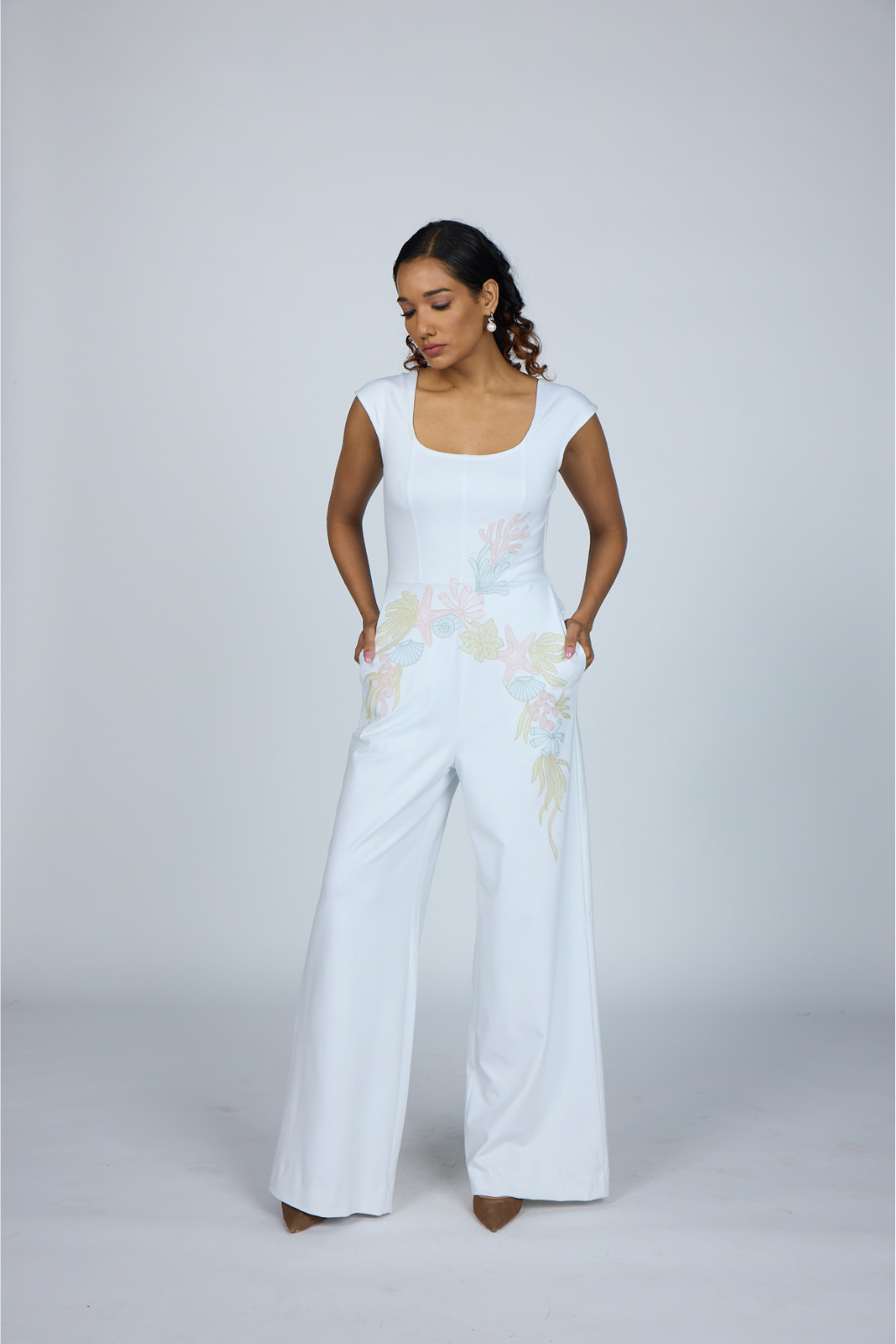 SQUARE NECK JUMPSUIT