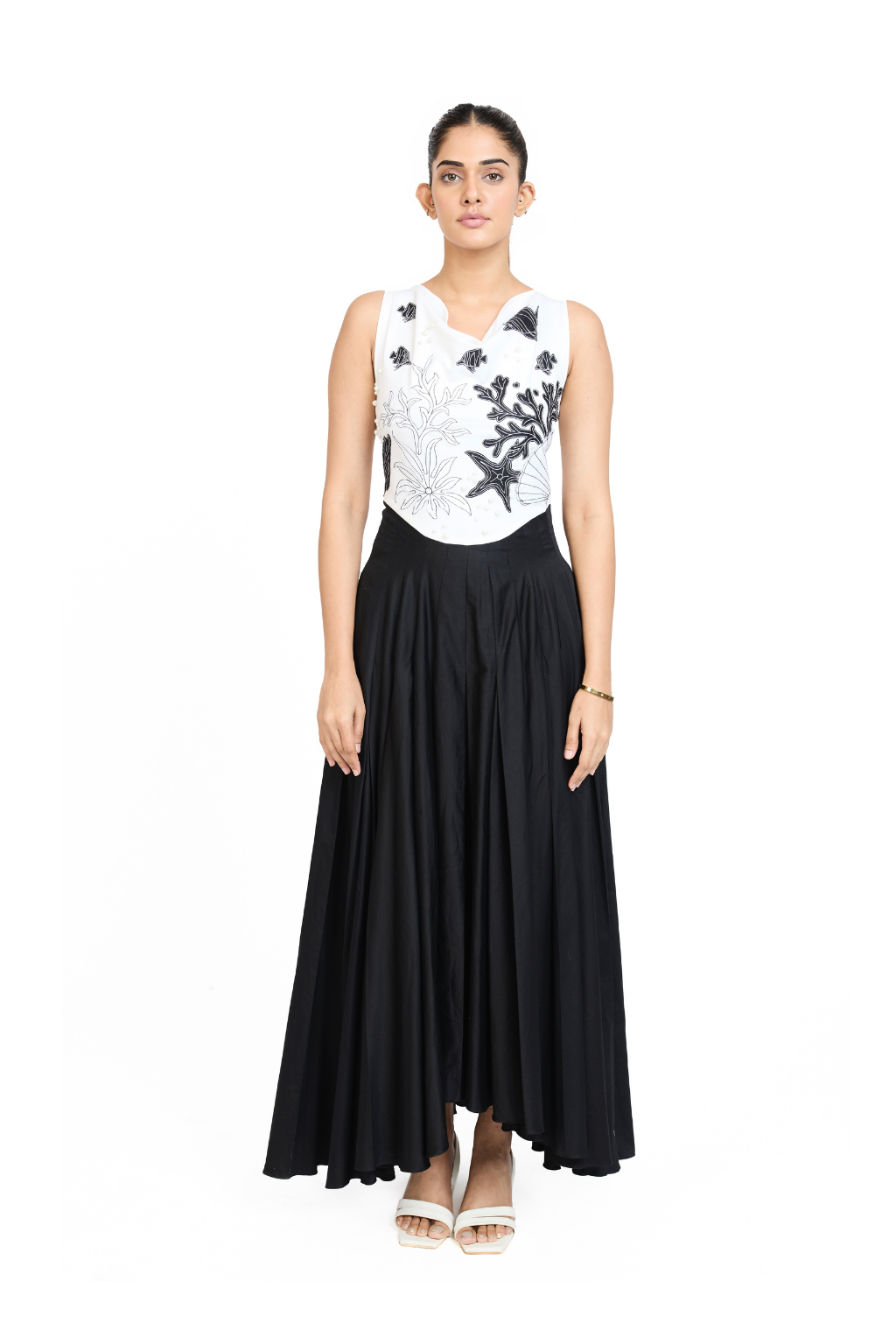 MONOCHROME MAXI DRESS