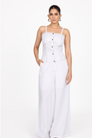 WHITE CONTRAST STITCH BUSTIER CORSET