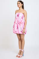 BUBBLE HEM TUBE SHORT DRESS