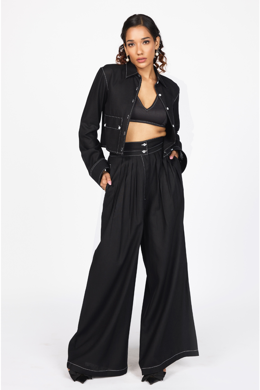 CROPPED SHIRT JACKET