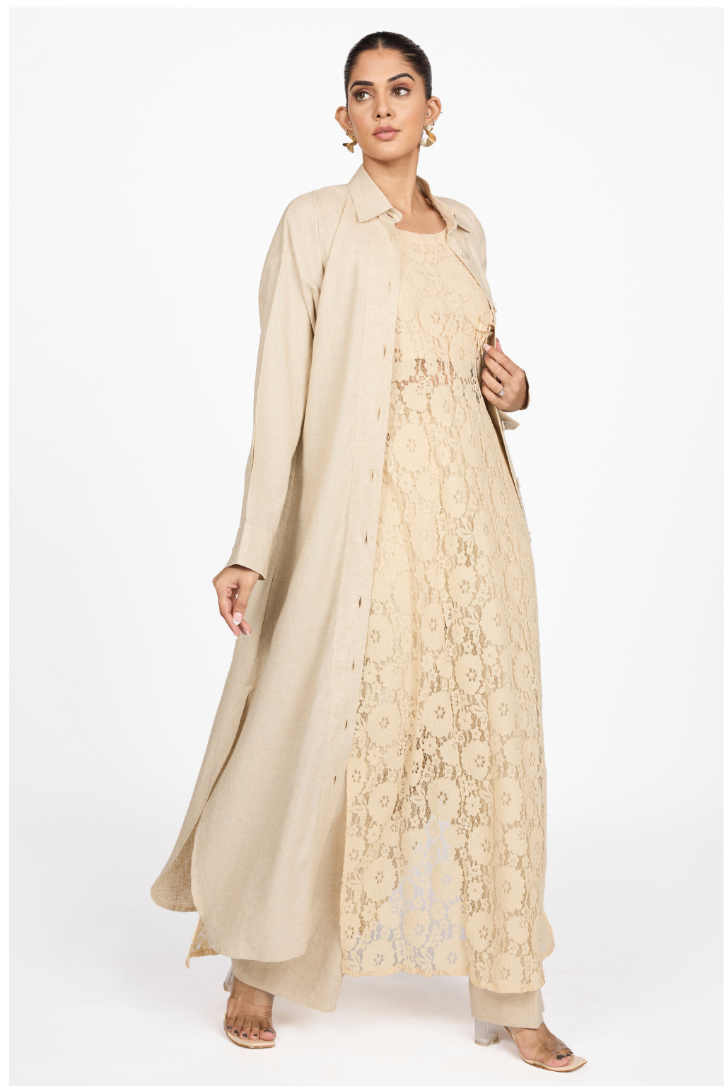 LYOCELL LONGLINE SHIRT