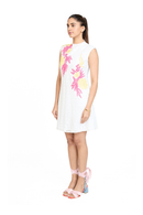 EMBROIDERED LACE DRESS