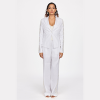 WHITE EMBROIDERED JACKET