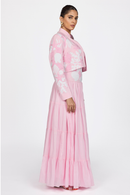 PINK PATCHWORK CROP JACKET