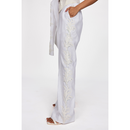 WHITE  EMBROIDERED PANT