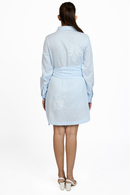 LIGHT BLUE SHIRT DRESS