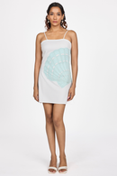 SHELL EMBELLISHED MINI DRESS