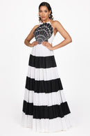 SHELL EMBELLISHED GOWN