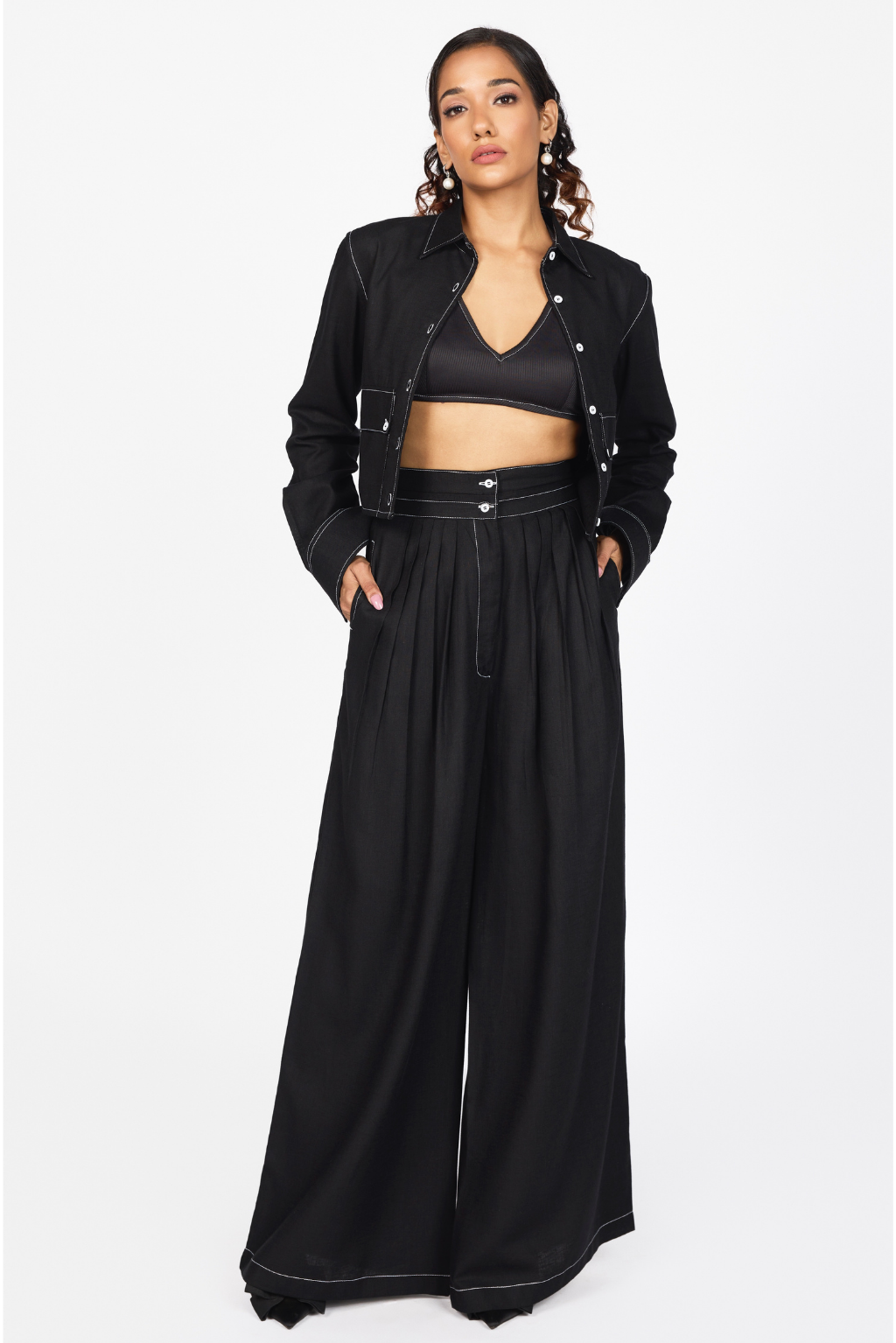 CROPPED SHIRT JACKET
