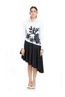ASYMMETRIC HEM SHIRT DRESS
