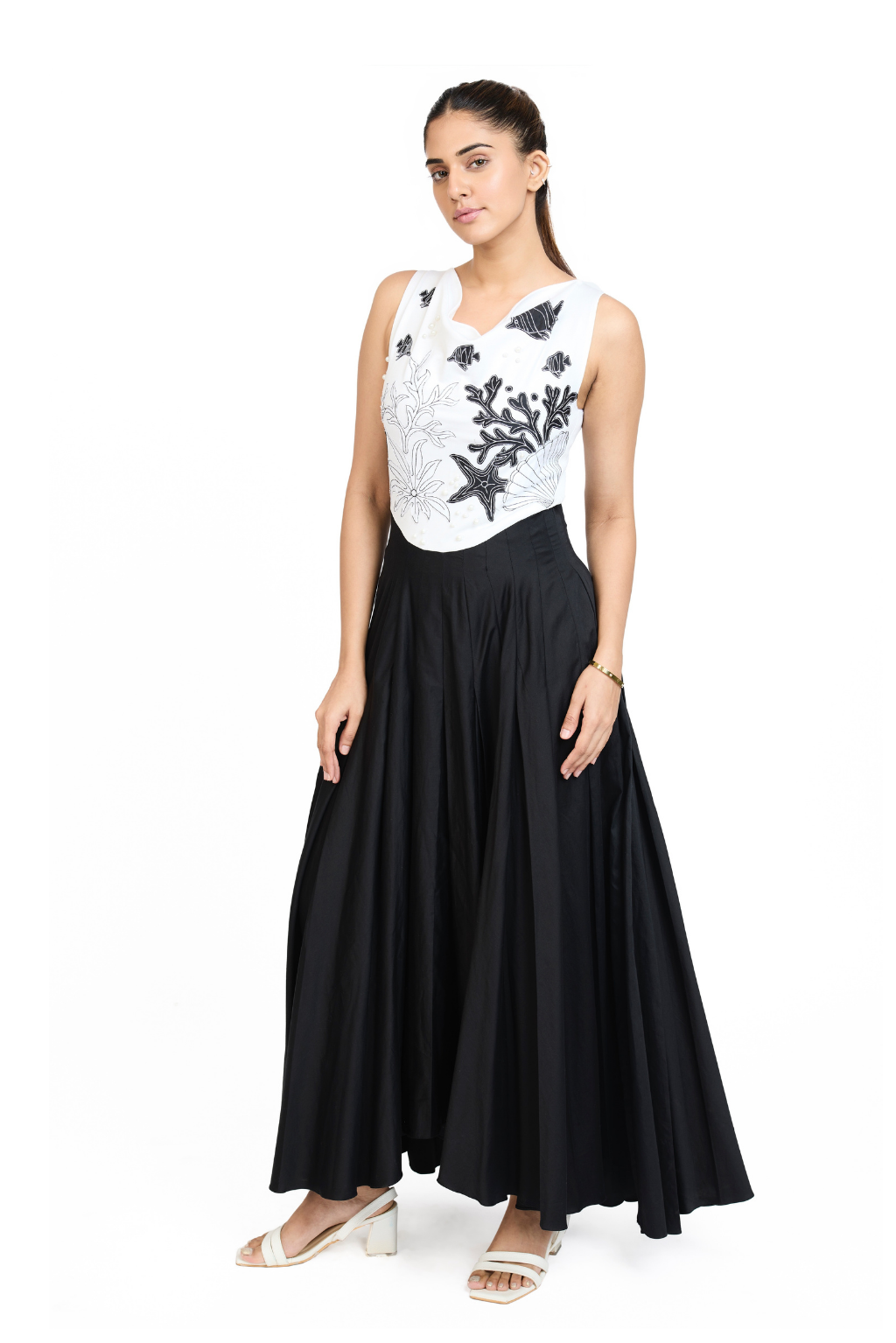 MONOCHROME MAXI DRESS