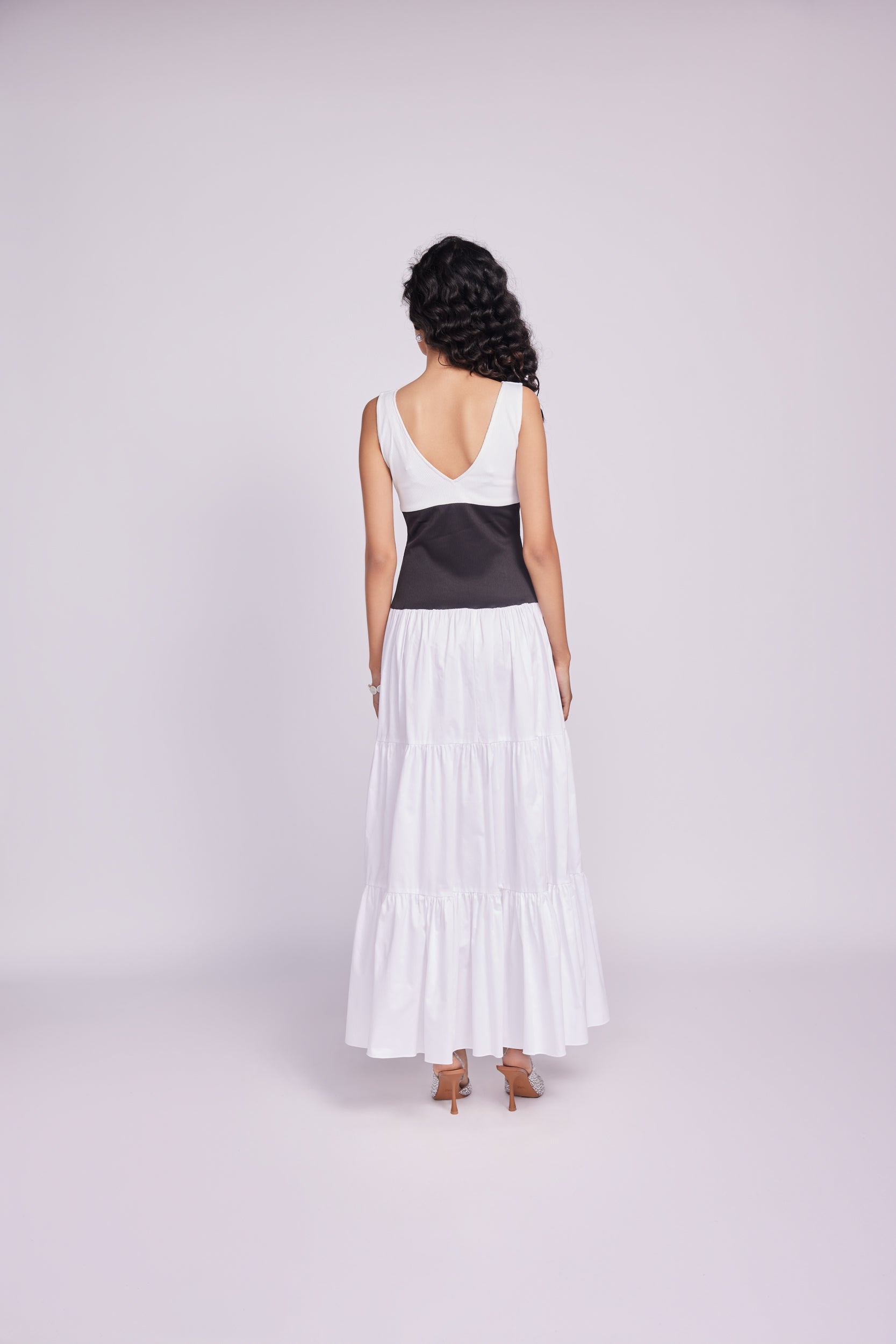 MONOTONE RIBBED MAXI DRESS