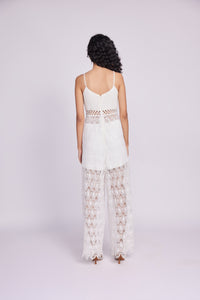 LACY WHITE JUMPSUIT