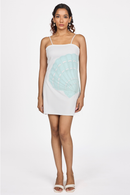 SHELL EMBELLISHED MINI DRESS